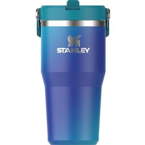 STANLEY IceFlow 2.0 Flip Straw Tumbler with Handle 20 oz | Twist On Lid and Flip Up Straw | Leakproof Water Bottle | Insulated Stainless Steel | BPA-Free | Sea Glass Aura