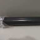 MECCANIXITY PVC Rigid Round Pipe 67.8mm ID 75mm OD 650mm Dark Grey High Impact for Water Pipe,Crafts,Cable Sleeve