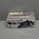 Hamilton Beach Steam Iron for Clothes & Garment Steamer with Smooth Press Stainless Steel Soleplate, 1200 Watts, 8 Retractable Cord, Black (14214)