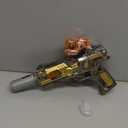Light Up Toy Gun with Sound Effects & Spray - Unique Barrel Telescopic Action - Ideal Halloween Christmas Birthday Gift (Batteries Not Included)