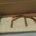 Trifabricy Beach Bags for Women, Large Straw Beach Bag, Beach Tote Bag Shoulder Handbags, Straw Bag Beach Purse for Summer