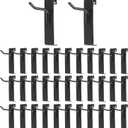 Sumnacon Grid Wall Hanging Hooks 35 Pcs Hooks for Grids Wall Notch 2 Inch Black Grid Walls Hangers, Sturdy Metal Display Hook for Craft Show, Retail Store, Home Dispaly