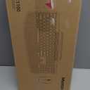 MEETION Wireless Keyboard and Mouse Combo, Ergonomic Keyboard with Wrist Rest, Tablet Holder, Scissor Keys USB/Bluetooth Rechargeable Keyboards, 4DPI Mouse, for Windows/Mac/PC/Laptop/Phone/Tablet