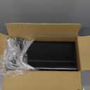 TIPGO Slim Bathroom Trash Can with Lid Soft Close, Step Pedal, 6 Liter / 1.6 Gallon Stainless Steel Trash Bin, Small Garbage Cans for Bedroom, Office, Kitchen (Matte Black)