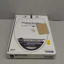 KOHLER 4636-RL-0 Cachet ReadyLatch Elongated Toilet Seat Slow Close, Soft Close Toilet Seat Quiet Lid, Contoured Grip-Tight Bumpers Installation Hardware, Apartment Essentials, White