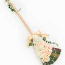Wedding Brooms Bride Bridegroom, Jumping The Broom for Wedding, Natural Whisk Broom with Ribbons, Artificial Pearl, Leaves,Roses for Decorative Wedding
