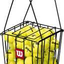 Wilson Unisex Adult Ball Pick Up Basket Tennis Ball Collection Pick-Up Basket, 75 Tennis Balls Capacity, NS