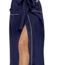 HEARTNICE Womens Cotton Robe, Soft Kimono Spa Knit Long Bathrobe Lightweight Loungewear (XXL)