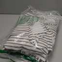 Farmhouse Shower Curtain Linen Beige Button Woven Fabric Country Rustic Western, Pleated Brown Stripe 72" W x 96" L