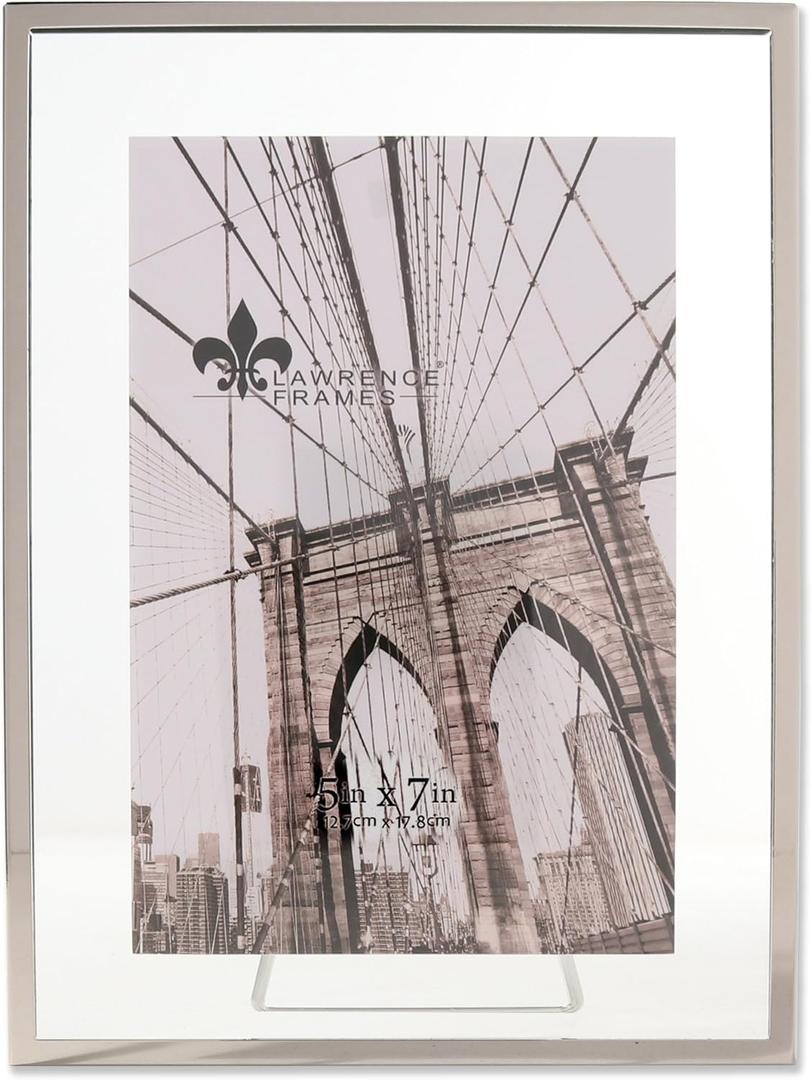 Lawrence Frames 5x7 Silver Garett Metal Float