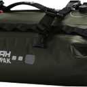 Waterproof Duffel& Luggage Bag - Motorcycle Dry Bag Tail Saddle Bags with Roll Top Closure,Large Storage Space,for Camping, Kayaking, Fishing & Traveling(Green, 20L)