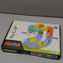 KlickRail Electric Train Set Flexible Race Track for Kids 4 6 7, Car Track for Toddlers, Building Toy Train Track Gravity-Defying 3D Embedded Layouts & Motorized Car, STEM Gift(Starter Set(32 piece)