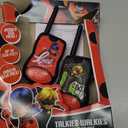 Lexibook, Miraculous, Walkie Talkies, 200m, Communication Set for Kids, 2 Communication Channels, Belt Clip, Black/Red, TW12MI