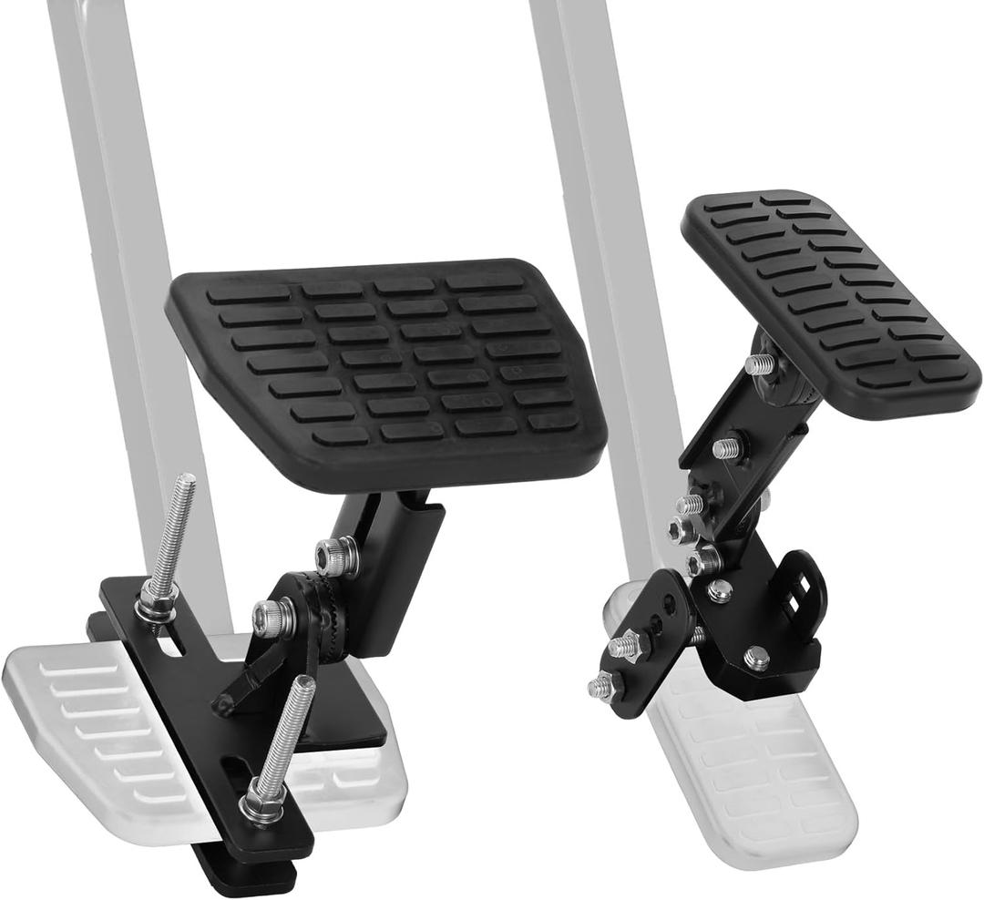 Pedal Extenders for Short Drivers-Brake pedals suitable for most models(1.2in-2.3in)&Accelerator (1.7in - 3.5in) Extensions with Anti-Slip Design,Durable Metal Construction & Easy Installation