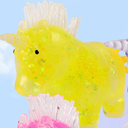 3 Pack Unicorn Stress Relief Balls | Squishy Dough Ball for Party Favors and Adults, Animal Squish Stress Balls for Vase Filler and Home Decoration | Stretch, Pull, Squishy Squeeze Stress Ball (Green)