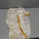 Chandrakala Dhoti & Angvastram Set for Boys, South Indian Dress with Golden Border (KB105-P) Size 10