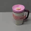 Owala SmoothSip Slider Stainless Steel Insulated Travel Mug, 100% Leak Proof, For Hot and Cold Drinks, Travel Friendly with Sliding Lock Lid, 12oz, BPA Free, Leak Proof, Pink/Tan (Daybreak)