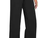 G4Free Yoga Pants Women Wide Leg Pants with Pockets High Waist Stretch Dress Casual Sweatpants Petite/Regular/Tall  S(4/6)