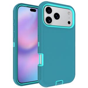 Aliruke for iPhone 17 Pro Max Case with Port Cover, Rubber Matte, Teal