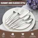 40 Piece Hammered Silverware Set, Stainless Steel Flatware Set for 8, Food Grade Cutlery Set for Home, Party, Wedding, Mirror Polished Dishwasher Safe