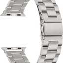 SUPOIX Compatible with Apple Watch Bands 46mm/44mm/45mm/49mm/42mm/41mm/40mm/38mm,Stainless Steel Metal Band for iwatch 11/10/9/8/7/6/5/4/SE/3/2/1/Ultra 3 2 1 for Men & Women