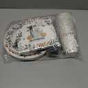 Spooky One Birthday Decorations for Boy,Halloween 1st Birthday Party Tableware Decorations Black Halloween Cartoon Ghost Pumpkin Leaves Wreath Disposable Plates Napkins Cups Forks and Knifes,Serve 24