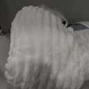 BEDELITE Fleece Queen Comforter Set -Super Soft & Warm Fluffy Cream White Bedding, Luxury Fuzzy Heavy Bed Set for Winter with 2 Pillow Cases