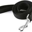Nylon Dog Training Leash, Traction Rope for Small and Medium Dogs (3/4'' x 4 F, Black)