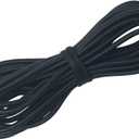 1/4" x 25' Elastic Bungee Cord Kayak Stretch String Rope Black Shock Cords