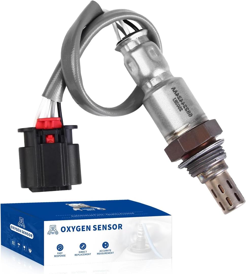 O2 Oxygen Sensor Upstream for Jeep 3.6L Wrangler 2018-2021 Gladiator 2020-2023, Cherokee 2.0L 2019-2023, for Ram 1500 3.6 5.7 6.2L 2019-2022, for ProMaster 1500 2500 3500 3.6L 2023 Replace 68224424AA