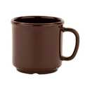 G.E.T. S-12-BR-EC Shatter-Resistant Coffe Mug, 12 Ounce, Brown (Set of 4)