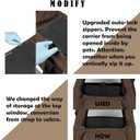 Pet Carrier for Large Cat Soft-Sided Animal Traveling Bag for Medium Cat up to 20lbs / Washable Small Dog Puppy 10 lbs Crate Case with Privacy Curtains for Home Outdoor Travel Mocha Brown