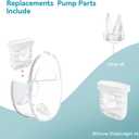 Breast Pump Parts for Lansinoh Discreet Duo/Nuliie/Motif Aura Glow S32 Wearable Breast Pump, Incl 8PCS Duckbill Valves & 4PCS Silicone Diaphragms