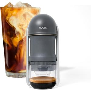 Leverpresso V4 Portable Lever Espresso Maker  Manual Espresso Machine with 51mm Ridgeless Filter Basket, Double Shot, Non-Pressurized, Perfect for Camping & Travel  by HUGH (Non- pressurized Filter) (Small, Black)
