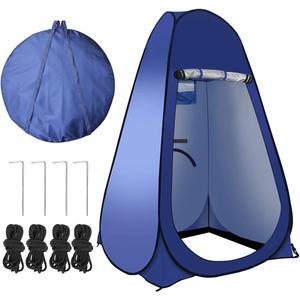 Pop Up Tent Upgrade Privacy Shower Tent Portable Outdoor Sun Shelter for Toilet Camping Biking Beach with Carry Bag (Blue)