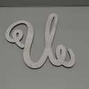 18" Marcella Unfinished Wood Initial Monogram Letter U (Sizes 12"-30")