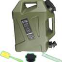 5 gallon Camping Water Container with Spigot, Portable BPA-Free Water Jug for Camping Hiking Emergency Stroage (Army Green, 5, Gallons)