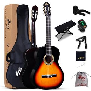 Winzz 4/4 Size Beginner Classical Guitar, Sunburst