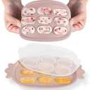 Haakaa Baby Popsicle Mold - Baby Food Maker & Breastmilk Teething Freezer Tray - BPA Free Silicone-Pink