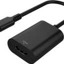 Philips USB C to HDMI Adapter, 4k 60 Hz USB Type C to HDMI Adapter for Monitor, MacBook Pro, MacBook Air, iPhone 16 Series, 15 Series, iPad Pro, Multiple Monitors Connector Cable, Black, SWU7114A/27