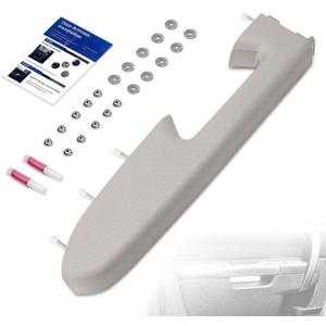 22818466 Front Left Driver Side Armrest Repair Kit Fit for Chevy Silverado 1500 2500HD 3500HD 2010-2014 For GMC Sierra 1500 2500 HD 3500 HD 2010-2014 Door Panel with Release Handle Below Armrest -Gray
