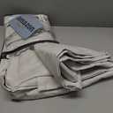 INOVADAY 100% Blackout Curtains 72 Inches Length 2 Panels Set, Back Tab/Rod Pocket Linen Black Out Curtains for Bedroom, Thermal Insulated Window Drapes - Beige, W50 X L72