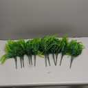 Ouddy Decor 12 Bundles Artificial Boston Ferns Artificial Plants Outdoor Greenery Stems Faux Shrubs UV Resistant for Garden Front Porch Table Window Box Home Decorations