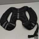 ZELUS Weighted Vest, Weight Vest with Reflective Stripe for Workout, Strength Training, Running, Fitness, Muscle Building, Weight Loss, Weightlifting (Black) 12lb