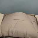 Monbix Queen Comforter Set - 7 Pieces Raw Umber Bed in a Bag Queen Bedding Sets with Comforters, All Seasons Comforter Bed Set with Sheets, Pillowcases & Shams