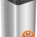 iTouchless 13 Gallon Pet-Proof Sensor Trash Can with AbsorbX Odor Filter Kitchen Garbage Bin Prevents Dogs & Cats Opening Lid, Stainless Steel plus PetGuard, Battery and AC Adapter (Not Included)