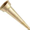 SAFBY Brass Fire Equipment, Plain Hose Nozzle, 1" NPSH (NPT), 8" Length, 3/8" Orifice 