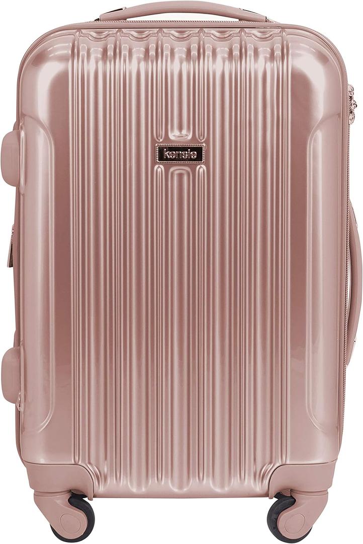 kensie 20" "Alma" Carry-On TSA-Lock Spinner Luggage, Rose Gold kensie 20" "Alma" Carry-On TSA-Lock Spinner Luggage, Rose Gold