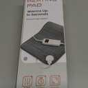 Heating Pad, Electric Heating Pads for Pain Relief and Cramps, 6 Heating Setting, Auto-Off, Machine Washable, Moist Dry Heat Options, Gifts for Women, Men, Older