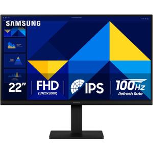 Samsung 22" (S30GD) Essential Monitor with IPS Panel and Tilt Only Stand, 100Hz Refresh Rate, Ergonomic Design, Advanced Eye Care, Game Mode, LS22D304GANXZA